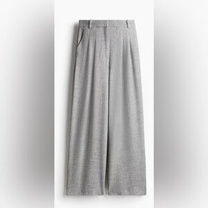 H&M Elegant Gray Women's Wide-Leg Pants